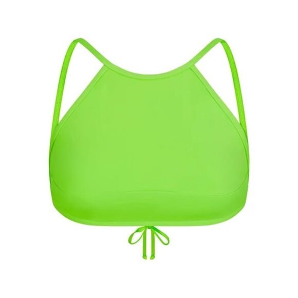 SKIMS High Neck Swim Top - Neon Green XS - Picture 2 of 4